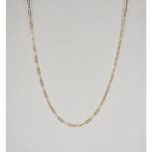 Mini Paper Clip Link Chain Necklace